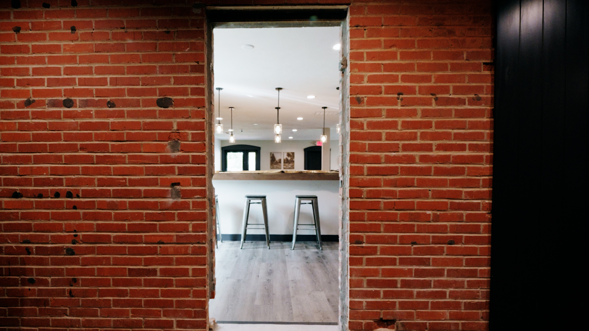 Brick doorway