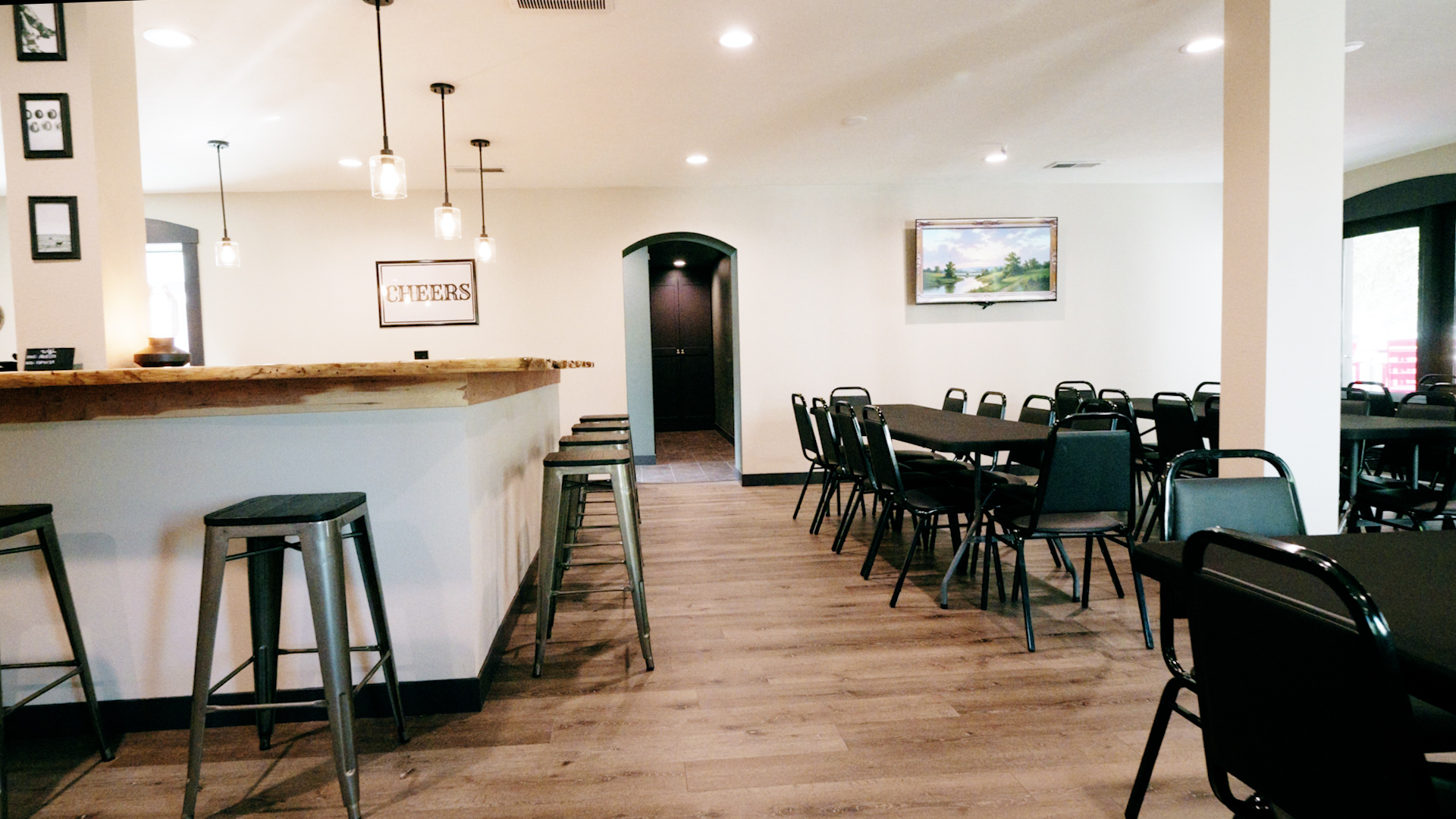 Seating near the bar